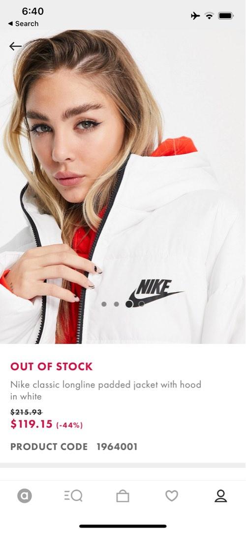 Nike Classic Longline Padded Jacket, Where To Buy