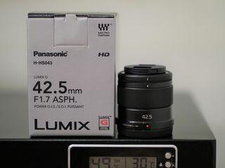 Panasonic 42.5mm F1.7 Lens (For Olympus, Panasonic Lumix, Blackmagic or other MFT, M4/3, M43 or Micro Four Thirds Camera)