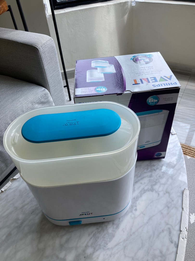 Philips Avent 3 in 1 Electric Steam Sterilizer, Babies & Kids, Nursing ...