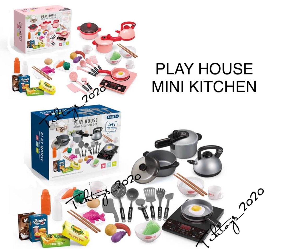 PLAY HOUSE MINI KITCHEN SET COOKING SIMULATED KITCHEN TOY LIGHT AND SOUND BATTERY OPERATED