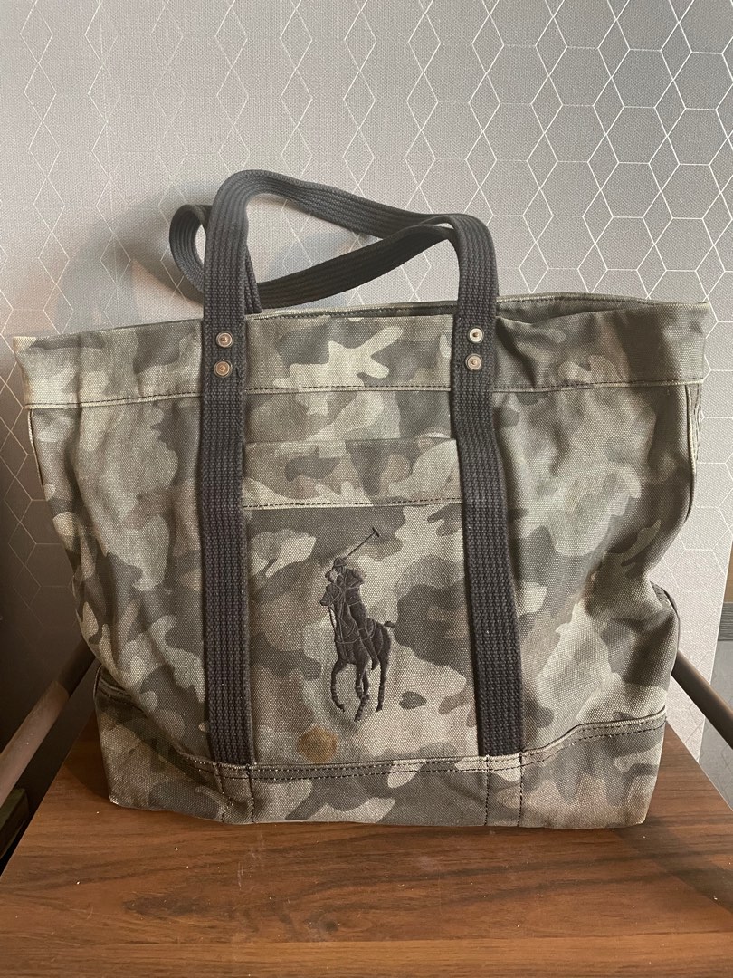 Ralph lauren camo outlet tote bag