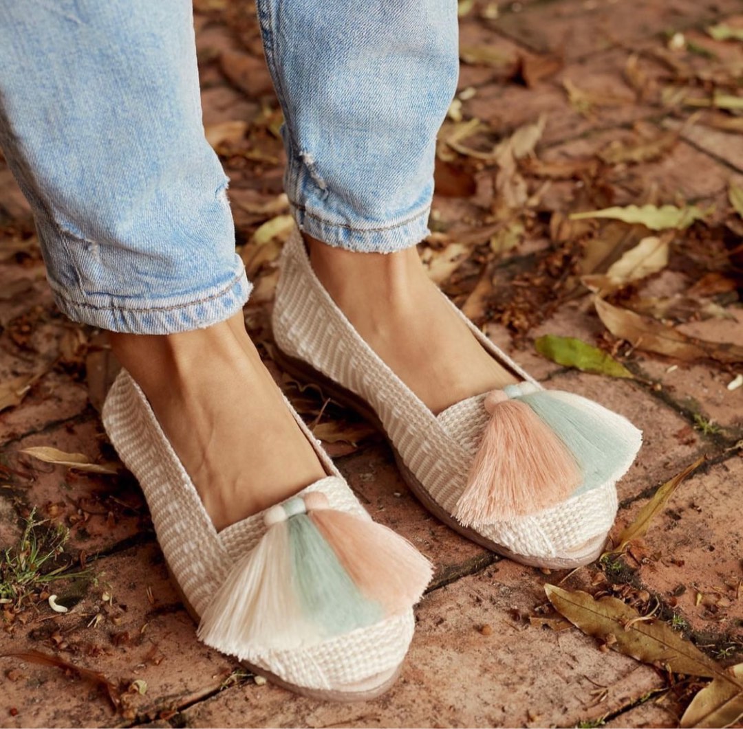 pom pom espadrilles