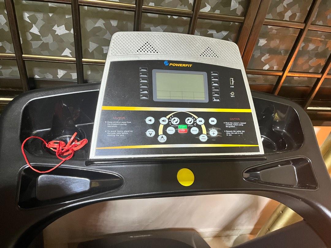 POWERFIT PF MB9 Foldable 3HP Treadmill Sports Equipment Exercise Fitness Cardio Fitness Machines on Carousell