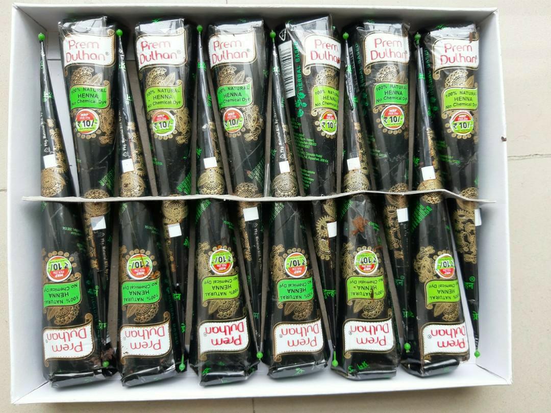 Cône De Henné Prem Dulhan Marron 25g - Hypoallergénique - Tatouage Temporaire - Livraison Gratuite