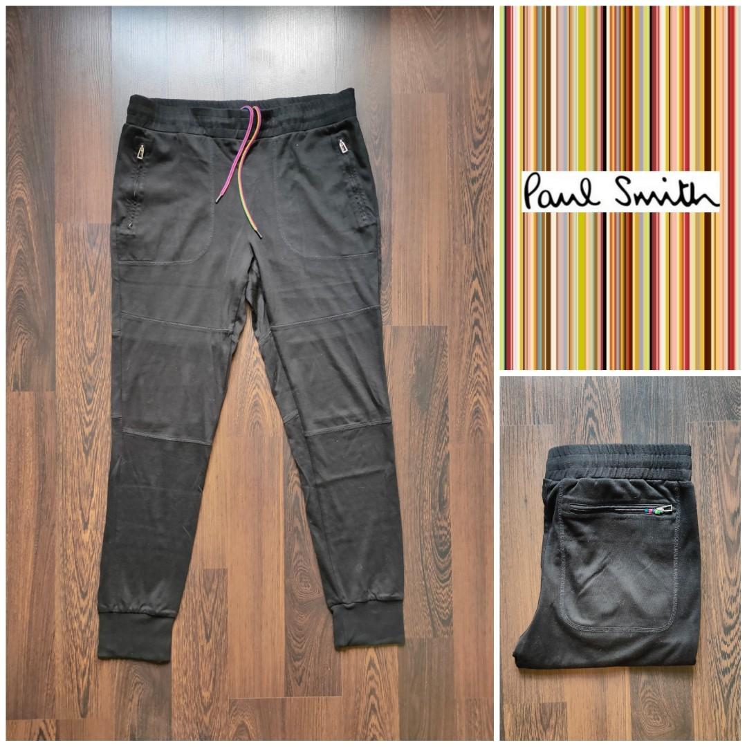 PS PAUL SMITH APPAREL | Track Jogging Pants (Category: Activewear) located in Cebu City. Submitted by denimholic (Listing ID 1187896333, Image 1). Description: 🌈 Authentic Preloved Paul Smith Pants ▫️SMALL fit to Large (W31-33in / L38in) SLIM ▫️Color: Black, Rainbow (Cuffed) ▫️55% Cotton, 43% Viscose ▫️9.0 / 10 excellent condition.