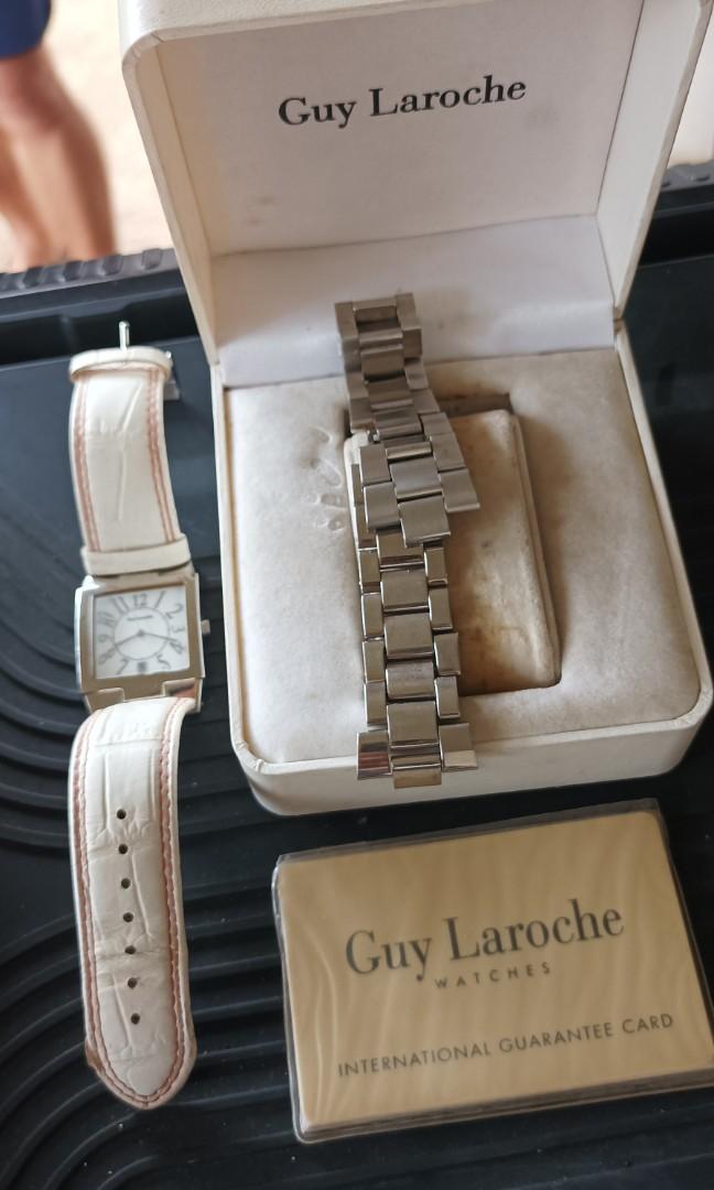 Sale!!! Guy laroche (Category: Luxury Watches) located in Quezon City. Submitted by jffoshop (Listing ID 1187822676, Image 2). Description: complete set guy laroche authentic watch.