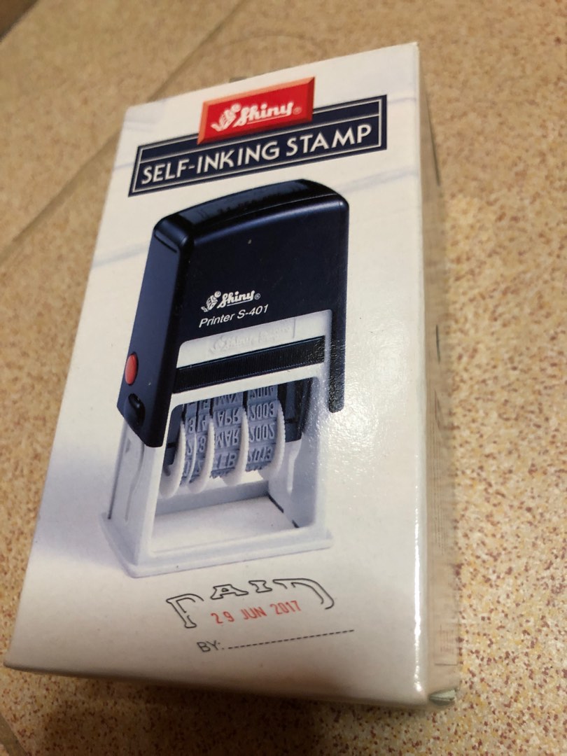 Self inking stamp, Hobbies & Toys, Stationery & Craft, Craft Supplies