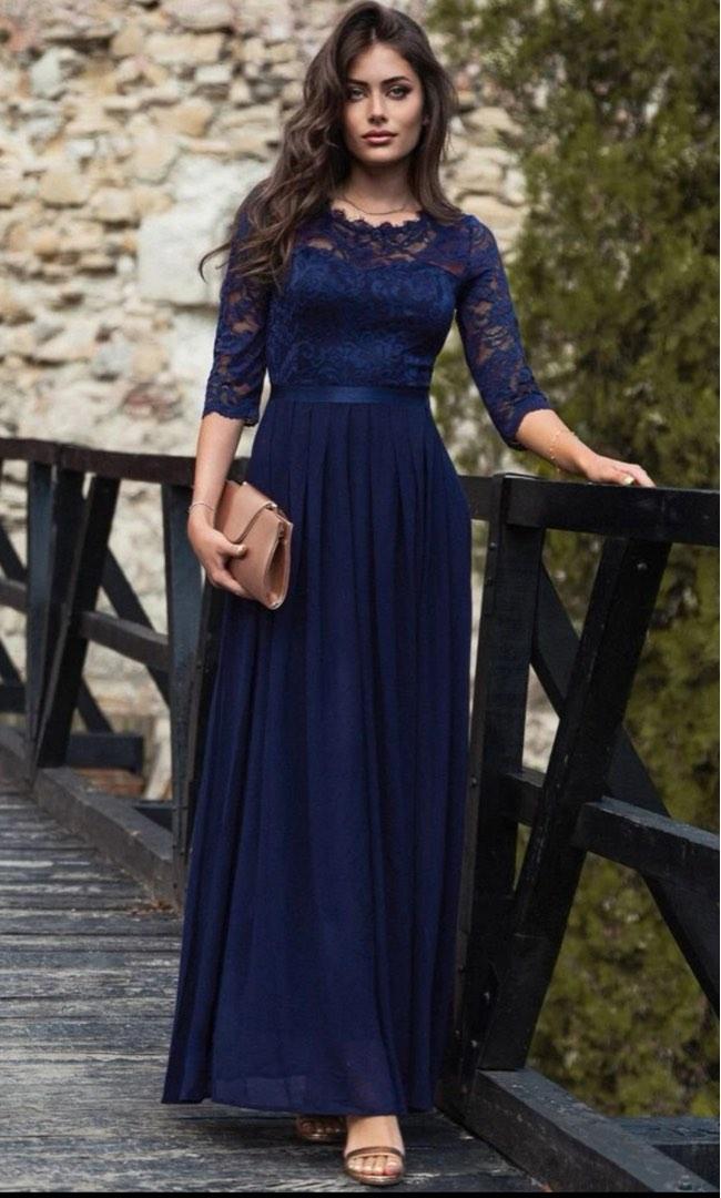 Shein Dress in Navy Blue Women s Fashion Dresses Sets Dresses
