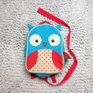 Skiphop Otis Owl Blue Bag for Kids with Leash