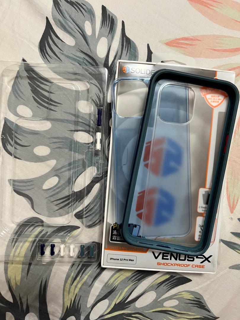 Solide Venus Ex Shockproof case 12 pro max (Category: Cases & Sleeves) located in Cainta. Submitted by doctrish (Listing ID 1187840372, Image 2). Description: Again, malinis po. Back plates has no scratches, the rim has dot barely noticeable, otherwise very clean and nice. Promise! .