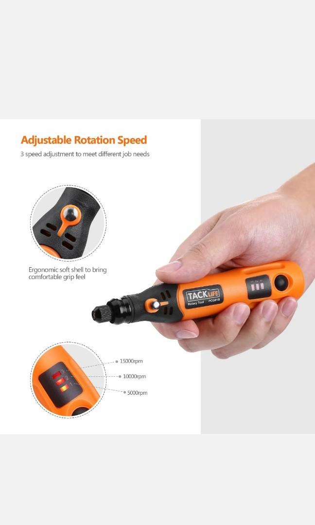 TACKLIFE POWER ROTARY TOOL. PCG01B, Furniture & Home Living, Home