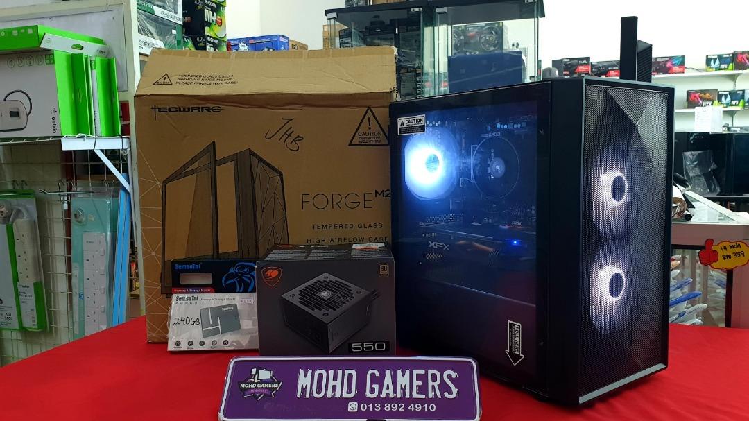🔴TECWARE FORGE m2 TG with AMD Ryzen 5 2400g GAMING PC!, Computers
