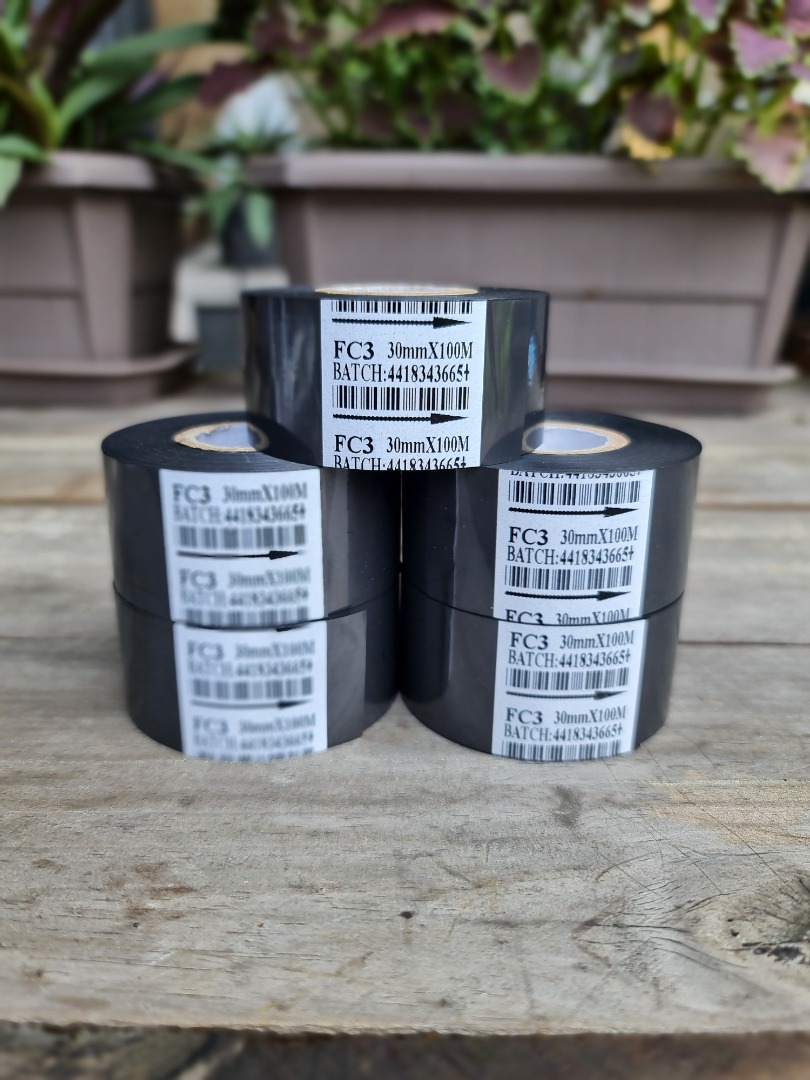 Thermal Ribbon For Date Code Printing Machine 30mm x 100M Hot Foil ...