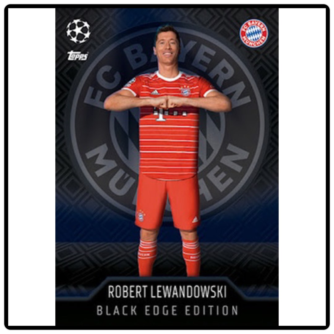Topps Match Attax 2022/2023 Robert Lewandowski Black Edge Edition