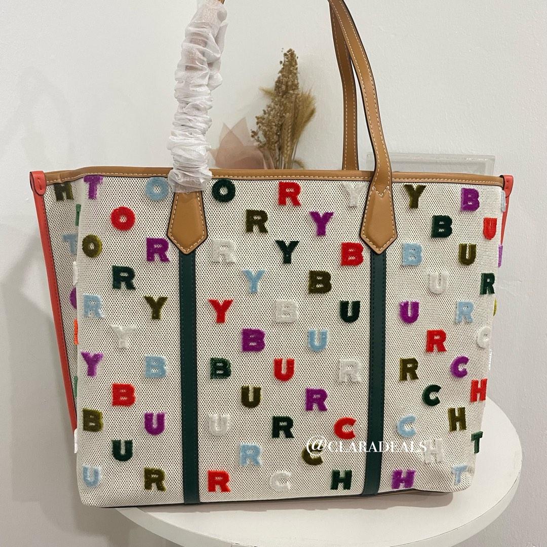 Tory Burch PERRY T MONOGRAM TRIPLECOMPARTMENT TOTE, Women's Fashion, Bags &  Wallets, Shoulder Bags on Carousell