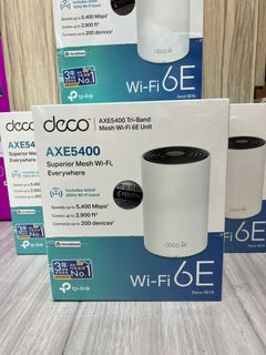🔥Limited Time Offer🔥 Brand New Stock Available🔥 TP-Link Deco XE75 AXE5400 Tri-Band Mesh Wi-Fi 6E System Router Tp Link 6E (Single Pack / Dual Pack / Triple Pack)64186131001475110