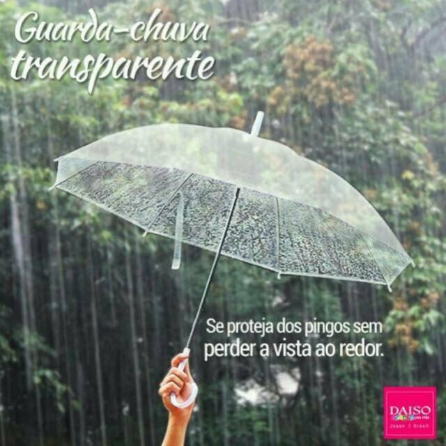 Transparent umbrella from Daiso, Hobbies & Toys, Travel, Umbrellas on