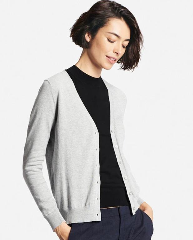Uniqlo grey cardigan store