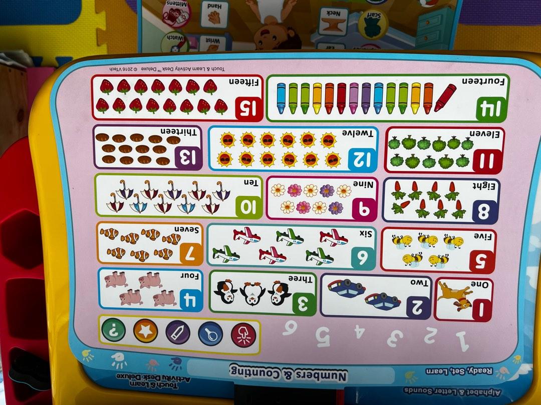 V tech touch and learn activity table babies kids infant playtime