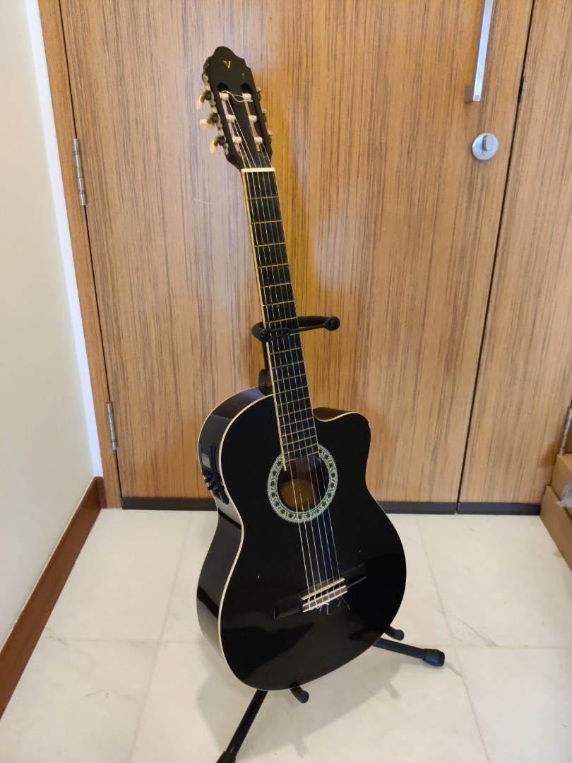 Valencia Acoustic Electric Guitar, Hobbies & Toys, Music & Media ...