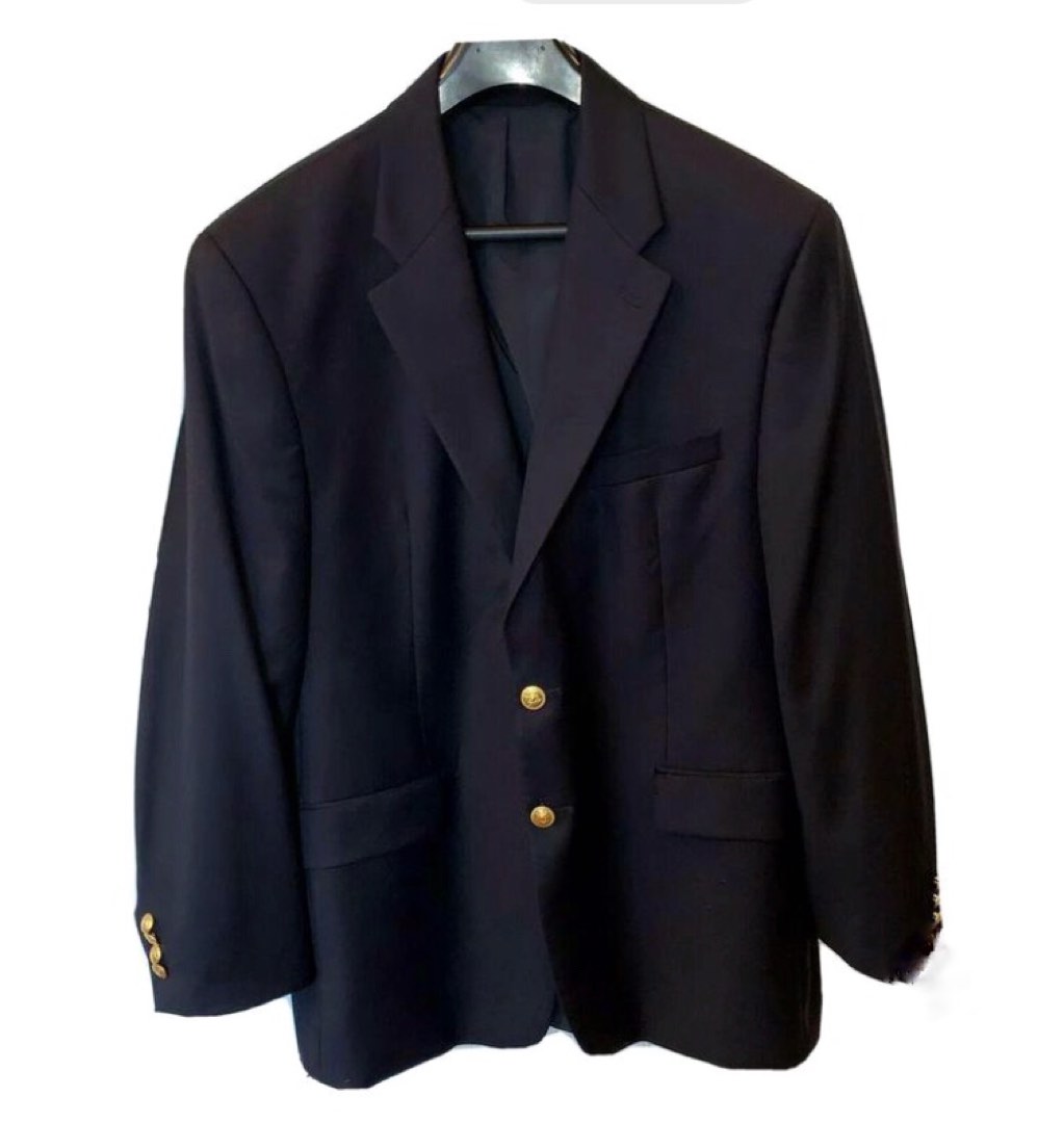 Vintage Ernesto Bellini Italy Navy Blue Blazer, Men's Fashion, Coats ...