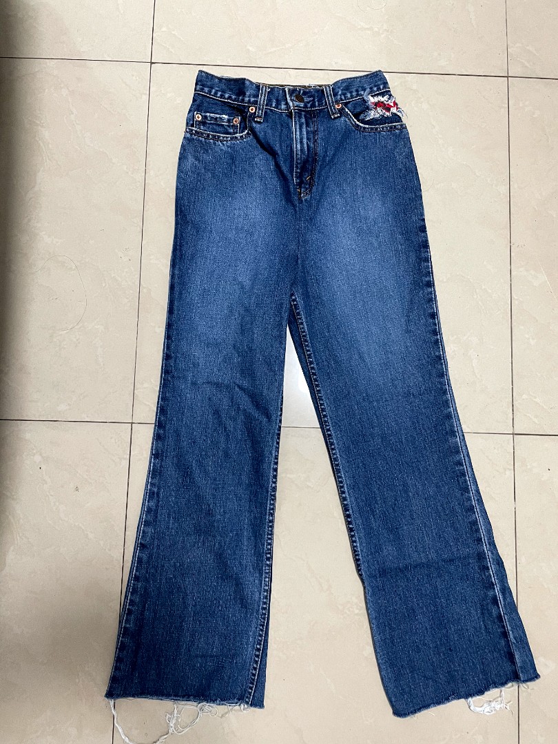 Vintage Levi's 517 with Bandana Design, Women's Fashion, Bottoms, Jeans on  Carousell