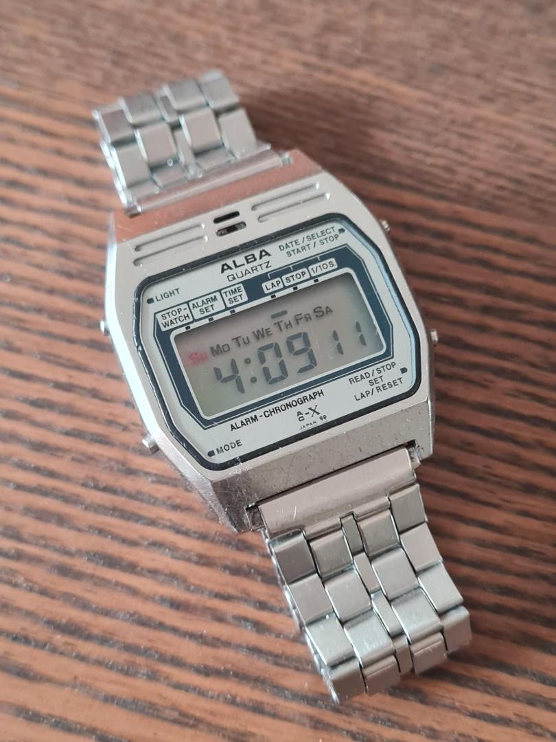 Vintage 1980s Seiko Alba Quartz Alarm Chronograph AC-X Y709-4000 Digital  Watch Circa 1980s, Men's Fashion, Watches & Accessories, Watches on  Carousell