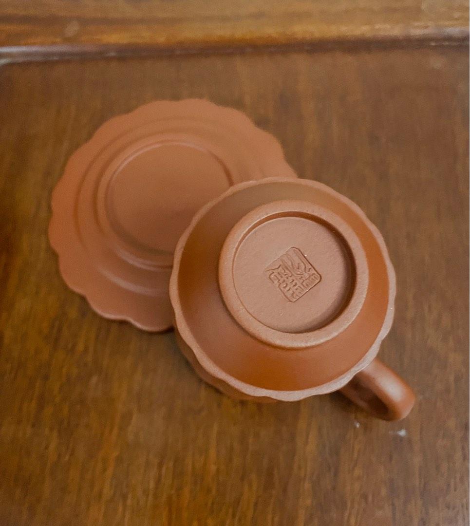 Vintage Zisha Tea Cup with Plate, Hobbies & Toys, Memorabilia