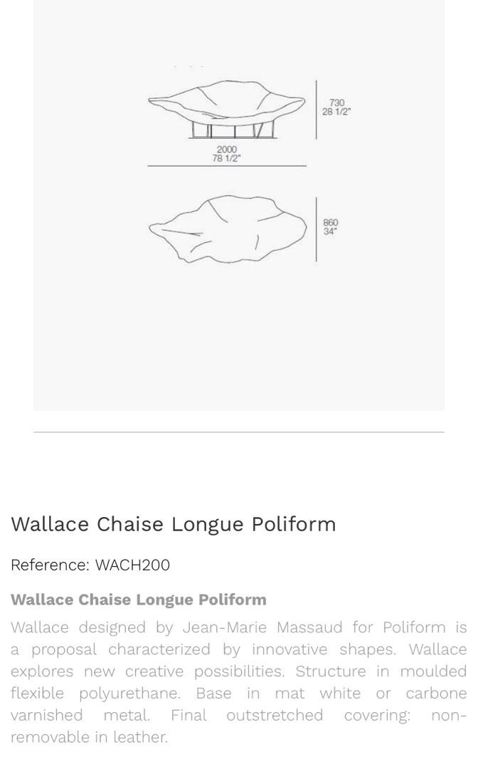 Wallace Chaise Longue Poliform, 傢俬＆家居, 傢俬, 椅子- Carousell