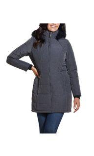 Weatherproof long puffer winter jacket coat