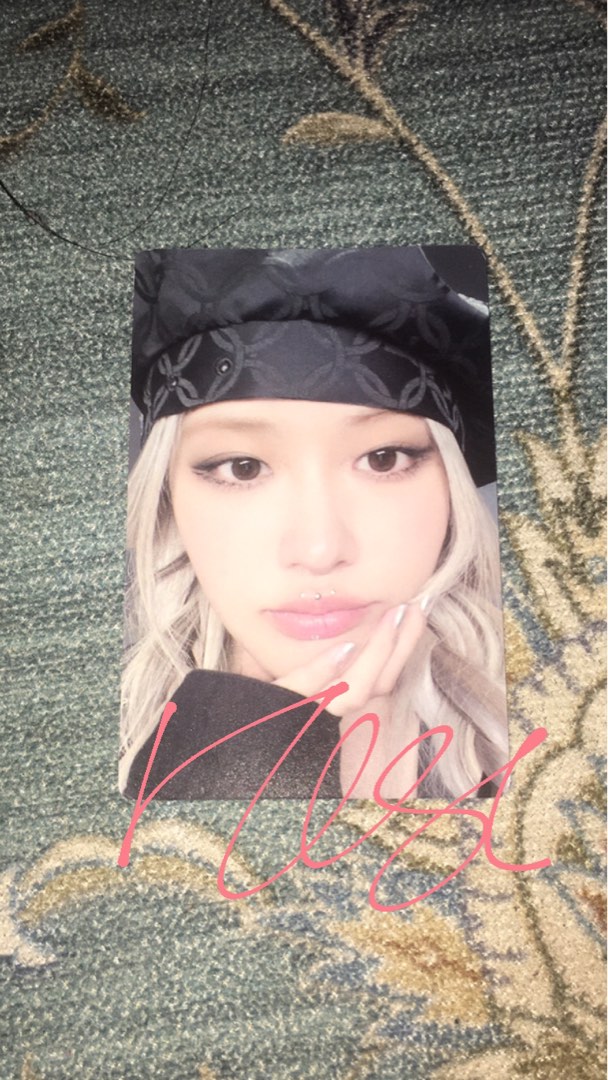 YG BLACKPINK ROSÉ ROSE photocard