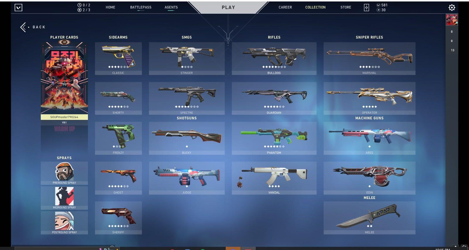 WTS 57 PREMIUM SKINS STACKED VALORANT ACCOUNT, Video Gaming, Gaming
