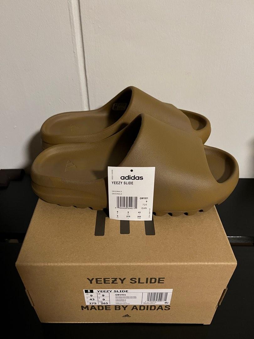 Yeezy Slide Ochre UK 9 US 9 Adidas Men s Fashion Footwear