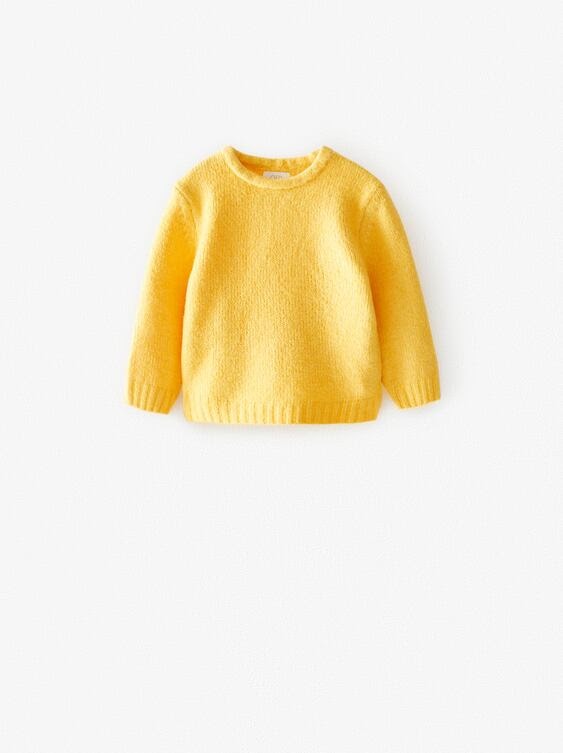ZARA PLAIN KNIT SWEATER, Babies & Kids, Babies & Kids Fashion on Carousell
