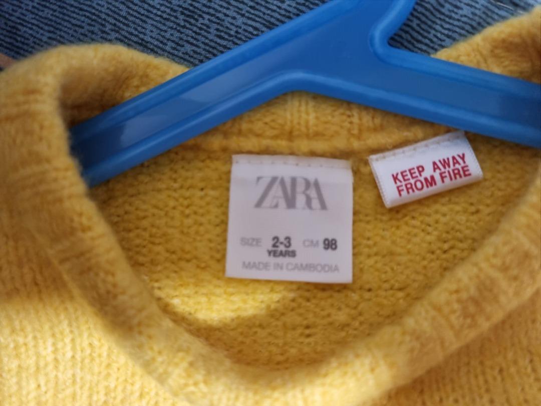 ZARA PLAIN KNIT SWEATER, Babies & Kids, Babies & Kids Fashion on Carousell