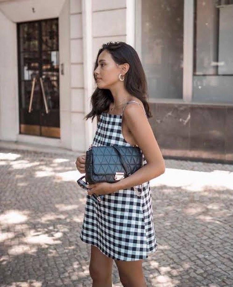 Zara rustic check dress outlet