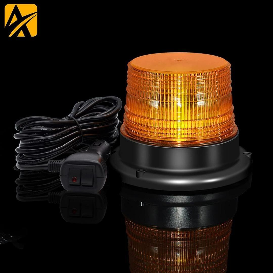 [1060] LED Beacon Light, 12V24V Amber LED Warning Safety Flashing