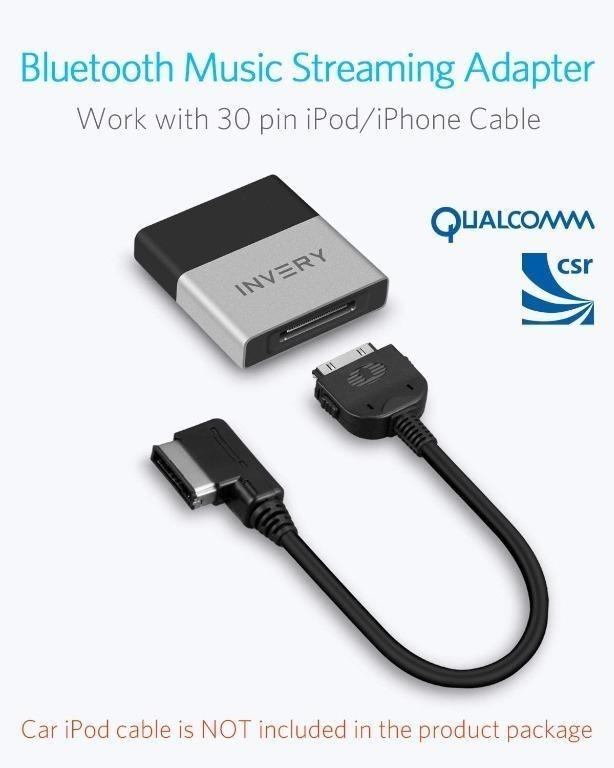1105 INVERY Airdual 100 Bluetooth Adapter for Audi AMI MMI