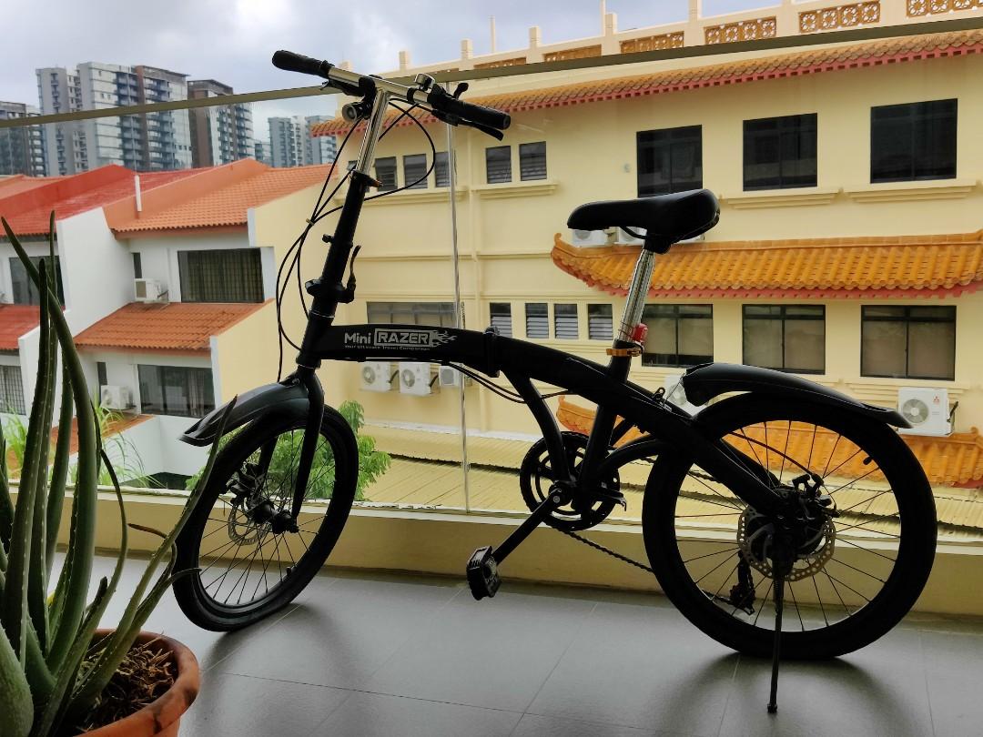 20 Mini Razer Foldable bike Sports Equipment Bicycles Parts Bicycles on Carousell