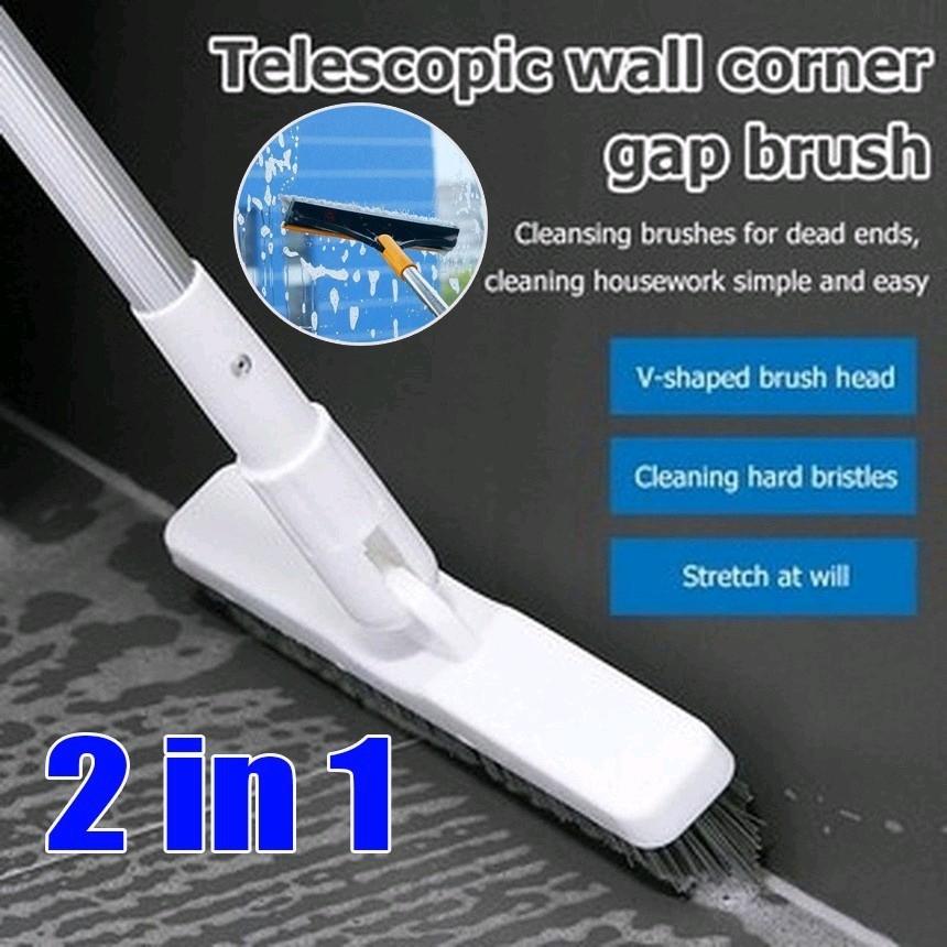 2 in 1 Gap Cleaning Squeegee Floor Brush