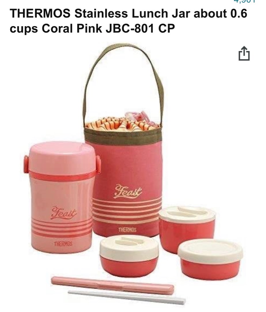 THERMOS Stainless Lunch Jar JBC801 CP, TV & Home Appliances, Kitchen