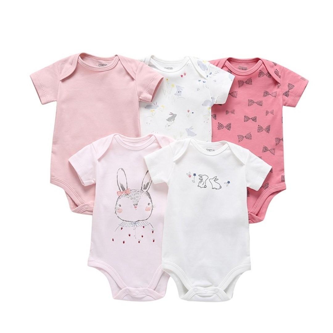 5 IN 1 Mamas Papas Baby Girl Cotton Romper 3 24m