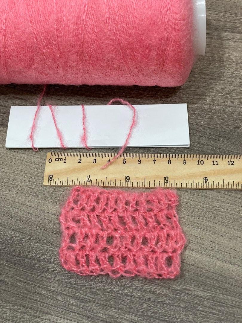 Pink Mohair yarn., Hobbies & Toys, Stationery & Craft, Craft Supplies
