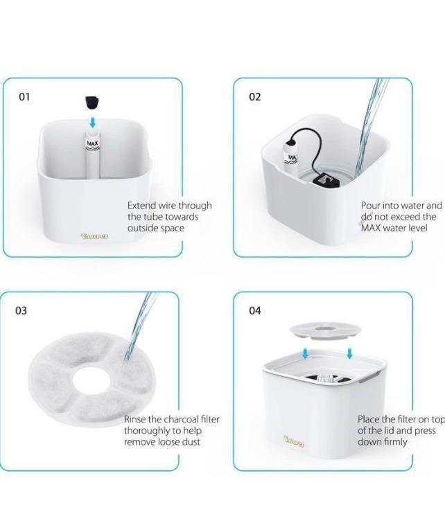 Dadypet top water fountain