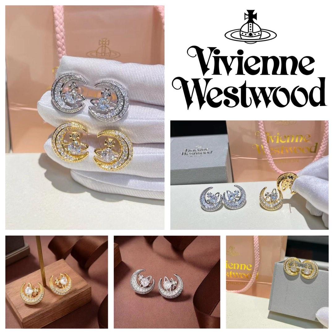 預購｜ #Vivienne #Westwood #西太后#月牙🌙款#耳環（2款）, 名牌