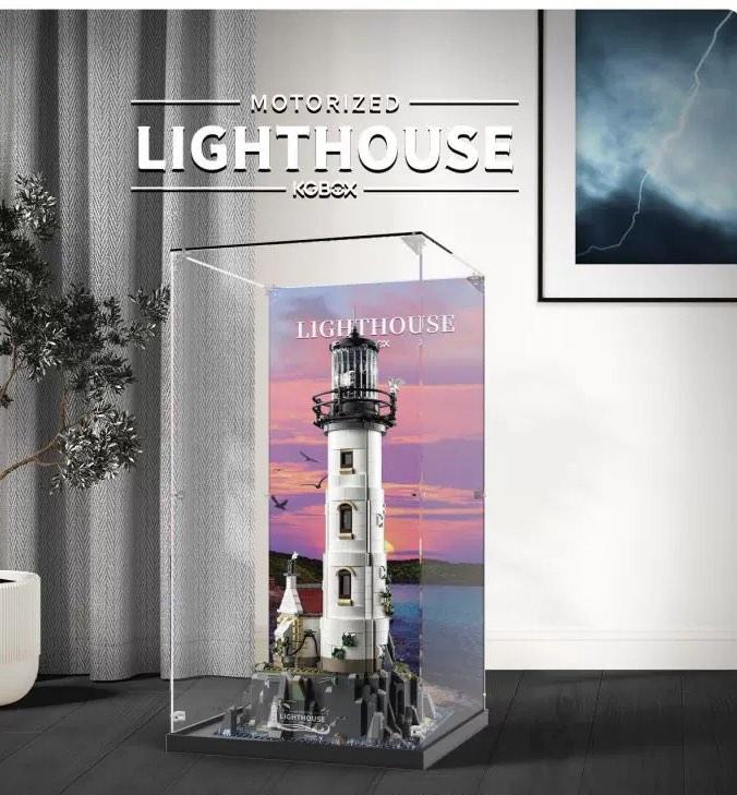 Acrylic display case for LEGO 21335 Motorized Lighthouse, Hobbies