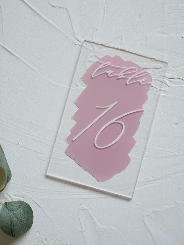 Acrylic table number signage | wedding seating signage |wedding table ...