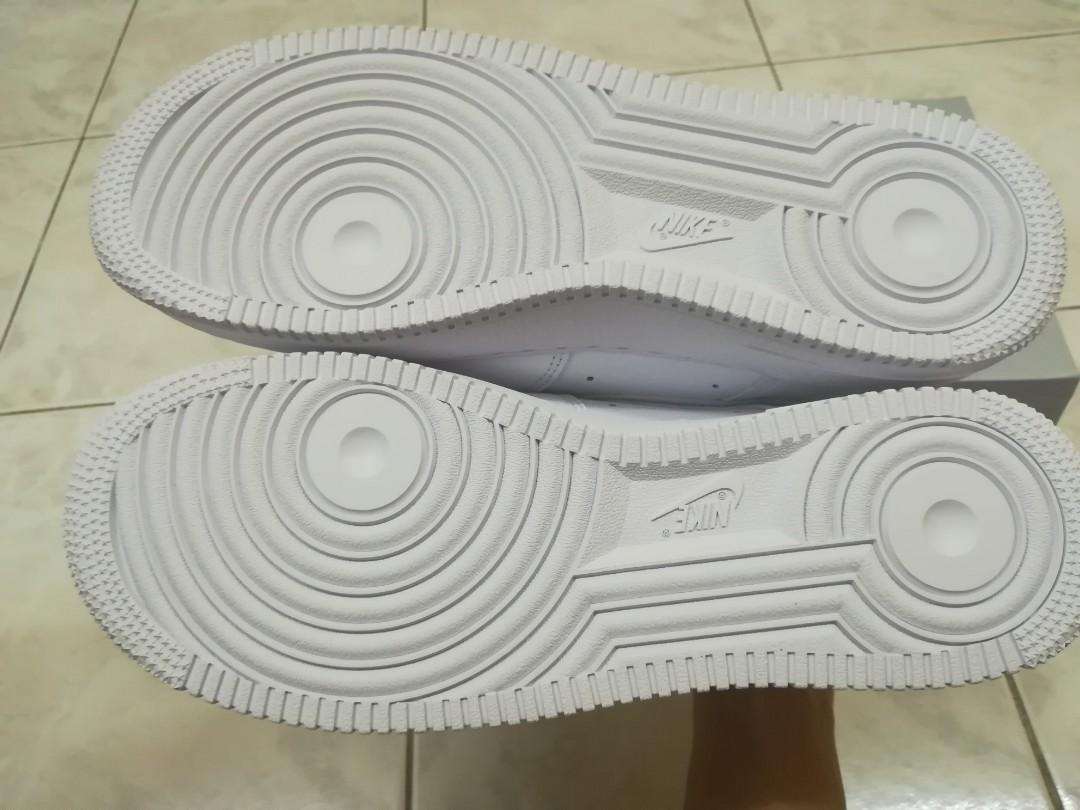 Nike Air Force 1 Af1 Triple White Men S Fashion Footwear Sneakers On Carousell