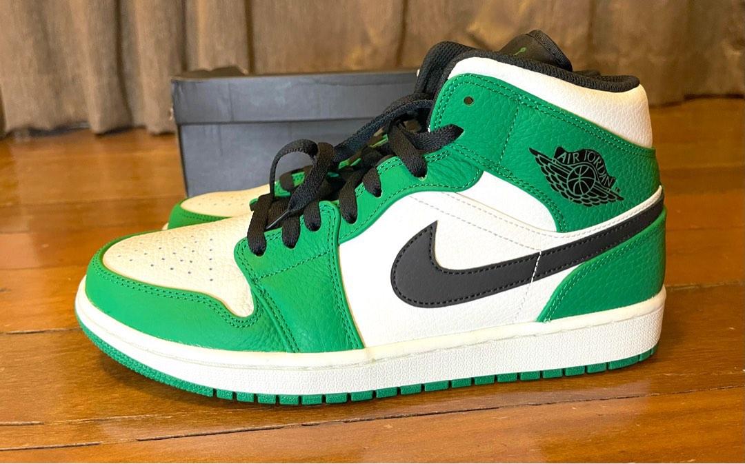 Air Jordan 1 Mid Pine Green Celtics Brand New Deadstock US10