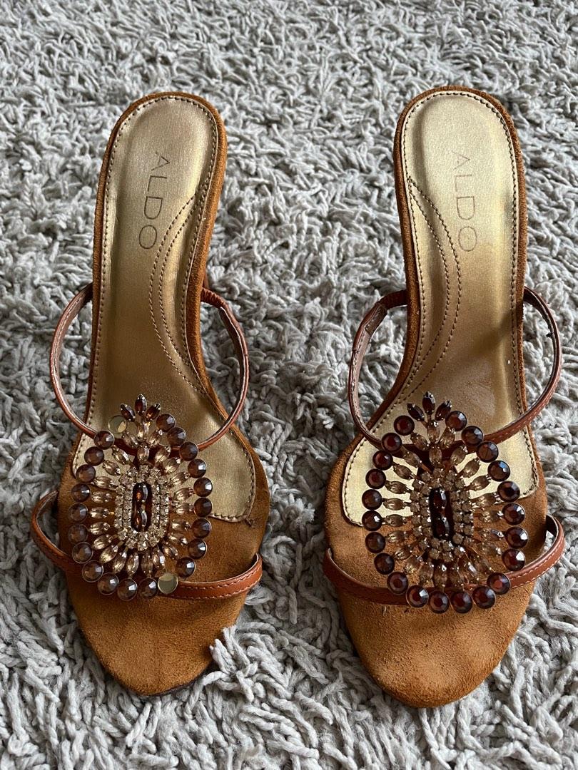Aldo rhinestone sandals clearance